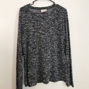 Dark grey heathered long sleeve